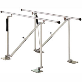 Deluxe Floor Mounted Parallel Bars Height Adjustable 10' L 15-4151