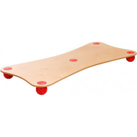 TOGU® Balanza® Ballstep® XXL Balance Board Birch Wood with Red Balls 30-4561
