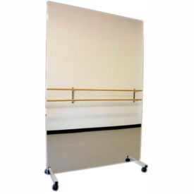Ultra-Safe™ Glassless Mirror with Mobile Caster Base Vertical 60
