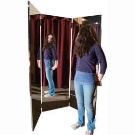 Ultra-Safe™ Glassless Mirror Free-Standing 3-Panel 16