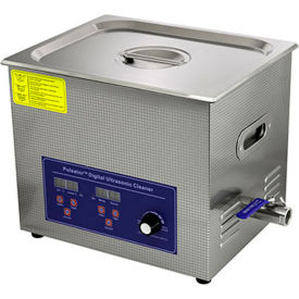 Pulsator™ Digital Ultrasonic Cleaner 2.6 Gallon Capacity Silver/Blue 13-3602