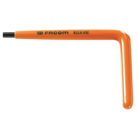 Metric Plain Hex Key Hex Key, 5 mm Tip Size, 4 59/64 in Long, 3 11/32 in Short MPN:FM-83.5AVSE