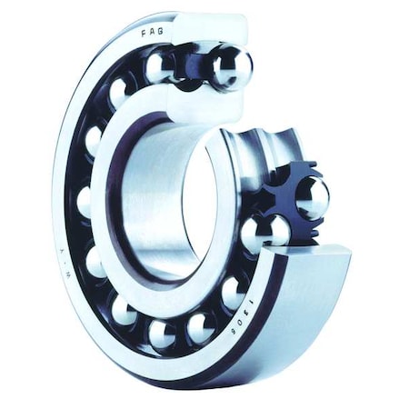 Self-Aligning Radial Ball Bearing, 2204 Industry Number, Double Sealed Closure, 20 mm Bore Dia, Alloy Steel MPN:2204-2RS-TVH