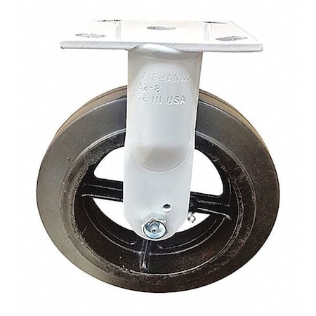 Casters, RubberMold-on, Rigid, 6