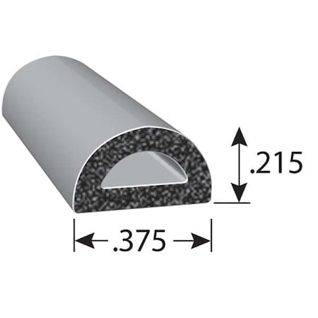 Seal, EPDM Rubber, White, 50 ft L MPN:RS1029-50
