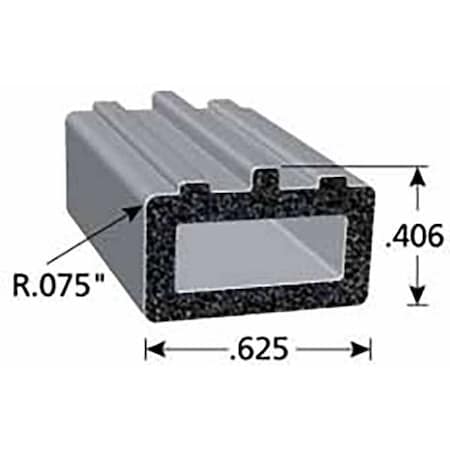 Seal, EPDM Rubber, Black, 50 ft L MPN:RS1034-50