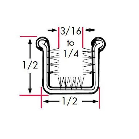 Edge Trim, Stainless Steel Beaded Steel Core Channel with Rigid Pile Lining Uncovered, 6 ft Length MPN:0133-3X2