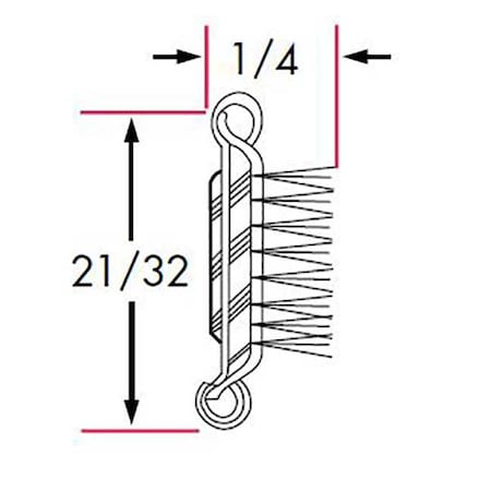 Edge Trim, Beltline Without Stainless Steel Bead Flexible Polypropylene Pile Lining Rubber Covered MPN:1281-4X2