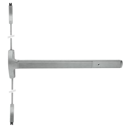 Exit Device, Brass or Bronze, Satin Chrome, Surface Vertical Rod Exit Devices MPN:24-V-EO 3 26D