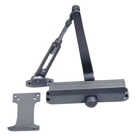 Manual, Hydraulic, SC60 Series Surface Closers, Door Closer, Standard Duty Interior, Aluminum MPN:SC61A HWPA AL SLIM