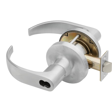 Grade 1 Classroom Cylindrical Lock, Schlage FSIC Less Core, Quantum Lever, Standard Rose, Satin Chro MPN:T561JD-SCH Q 626