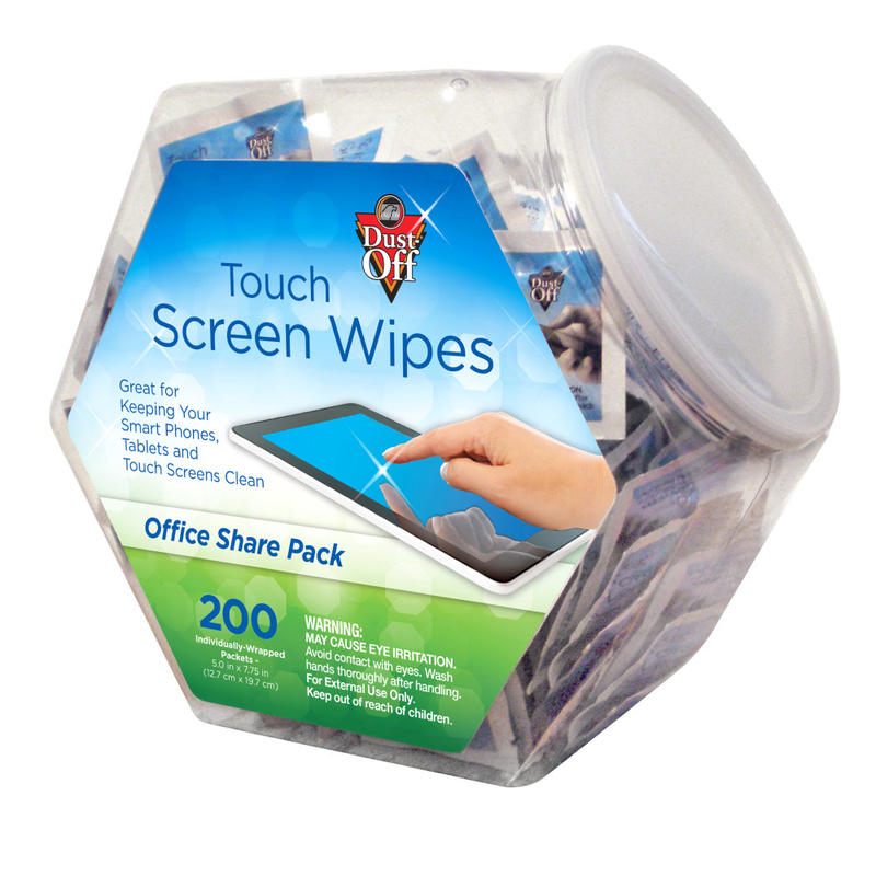 Dust-Off Antistatic Monitor Wipes, Pack Of 200 (Min Order Qty 2) MPN:DMHJ
