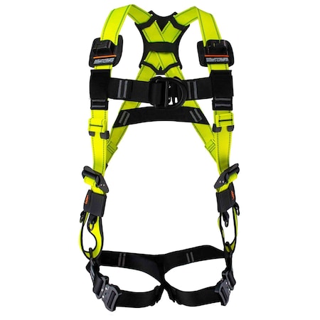 Safety Harness, Aluminum, L/XL, Black/Green MPN:FS242IBD-L/XL