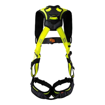 Safety Harness, Aluminum, 2XL, Black/Green MPN:FS242IC-2XL