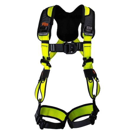 Safety Harness, Aluminum, 2XL, Black/Green MPN:FS242ICD-2XL