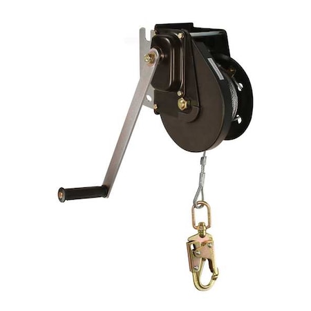Materials Winch, Black, 8 1/2 in H, Manual MPN:7295M