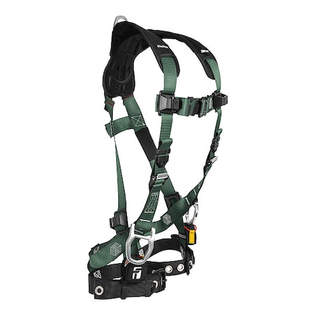 Full Body Harness, 2XL/3XL, 420 lb, Quick-Connect Chest/ Tongue Leg Straps, Back, Hips D-Ring MPN:19103D2X3X