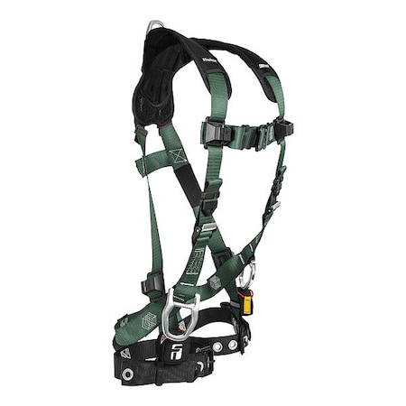Full Body Harness, XS, 420 lb, Quick-Connect Chest/ Tongue Leg Straps, Back, Hips D-Ring MPN:19103DXS