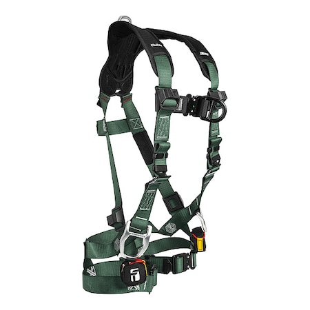 Full Body Harness, L/XL, 420 lb, Quick-Connect Chest/ Quick-Connect Leg Straps MPN:19104DQCLX
