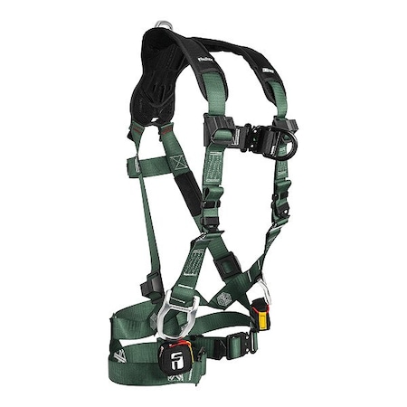 Full Body Harness, S/M, 420 lb, Quick-Connect Chest/ Quick-Connect Leg Straps MPN:19104DQCSM