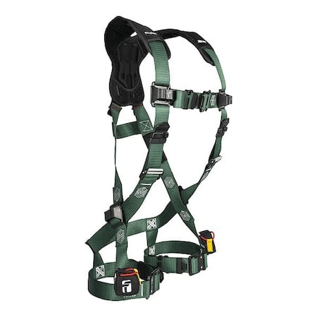 Full Body Harness, 2XL/3XL, 420 lb, Quick-Connect Chest/ Quick-Connect Leg Straps, Back D-Ring MPN:1910QC2X3X