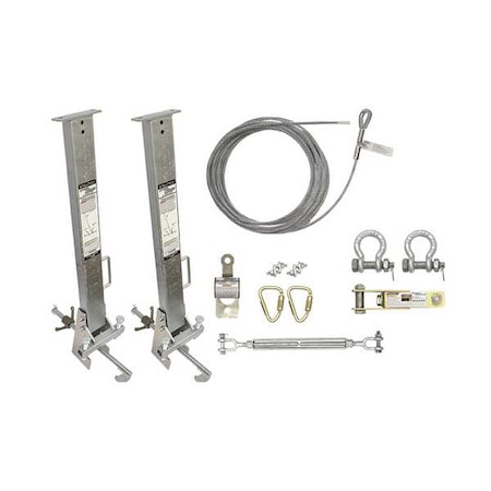 Steelgrip Temporary Horizontal Lifeline, 30 ft. Length, 620 lb Weight Capacity MPN:6033024