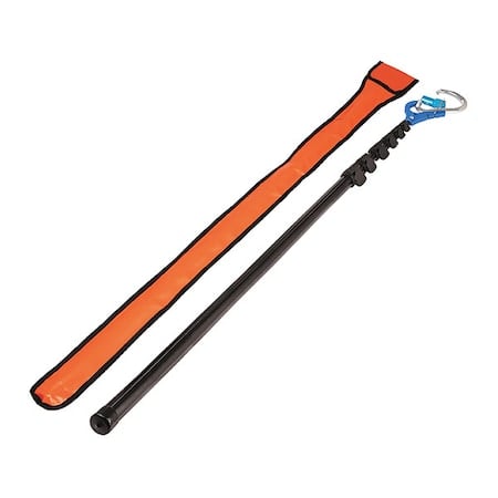 Telescoping Rescue Pole, 425 lb, Aluminum, For Use With: Mittlemen Rescue Decent Kit MPN:68030TC