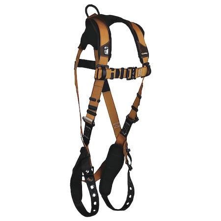 ComforTech® Full Body Harness, XL, 425 lb., Quick-Connect Chest/ Tongue Leg Straps, Back D-Ring MPN:7080BXL