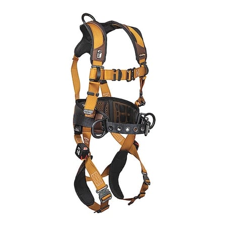 ComforTech® Full Body Harness, L, 425 lb., Quick-Connect Chest/ Quick-Connect Leg Straps MPN:7083BL