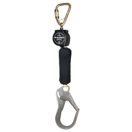 Not Applicable Self-Retracting Lifeline, 6 ft. Length, Carabiner, Steel, 1 Leg(s) MPN:72906SC3