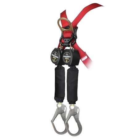Not Applicable Self-Retracting Lifeline, 6 ft. Length, Carabiner, Steel, 2 Leg(s) MPN:72906TB3