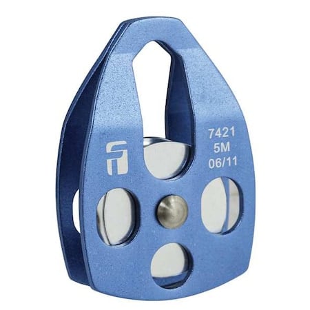 Tripod Pulley, Aluminum, 5 in H, Blue MPN:7421