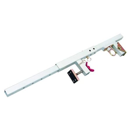 Jamb Anchor, 52 in Length, 425 lb Weigth Capacity, Aluminum, Steel Anchor, Fixed D-Ring MPN:7465A