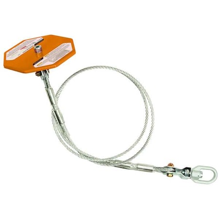 Concrete Anchor, 8 1/2 ft Length, 425 lb Weigth Capacity, Steel Anchor, Swivel D-Ring MPN:749485