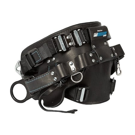 Body Belt, 6 D-Rings, Hips Location, Steel, Includes Padding: Yes, L MPN:8050QCL