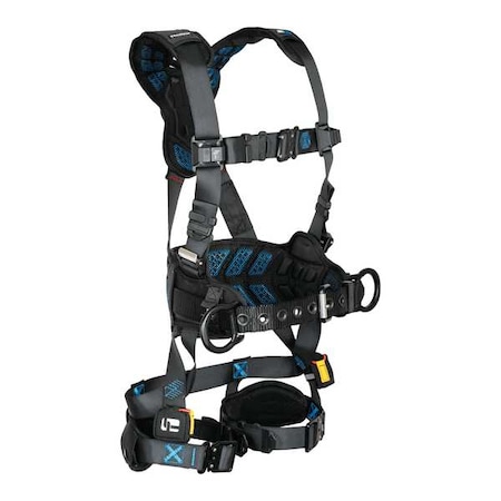 Not Applicable Fall Protection Harness, S, 425 lb, Quick-Connect Chest/ Quick-Connect Leg Straps MPN:8123BQCS