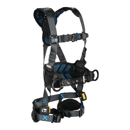 Not Applicable Fall Protection Harness, XS, 425 lb, Quick-Connect Chest/ Quick-Connect Leg Straps MPN:8123BQCXS