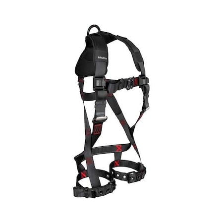 Not Applicable Fall Protection Harness, L/XL, 425 lb, Quick-Connect Chest/ Tongue Leg Straps MPN:8143BLXL