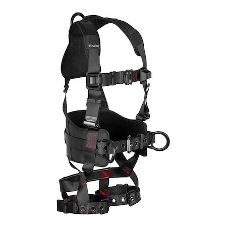 Not Applicable Fall Protection Harness, XS, 425 lb, Quick-Connect Chest/ Tongue Leg Straps MPN:8144XS