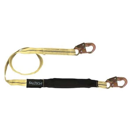 WeldTech Shock Absorbing Lanyard, 6 ft. Length, Snap Hook, Steel, 1 Leg(s), 310 lb. Weight Capacity MPN:8242