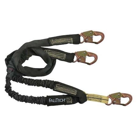 WeldTech Shock Absorbing Lanyard, 6 ft. Length, 2 Leg(s), 310 lb. Weight Capacity MPN:8243Y