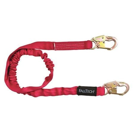 Ironman Shock Absorbing Lanyard, 6 ft. Length, Snap Hook, Steel, 1 Leg(s), 310 lb. Weight Capacity MPN:8247B