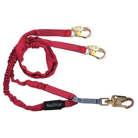 Ironman Shock Absorbing Lanyard, 6 ft. Length, Snap Hook, Steel, 2 Leg(s), 310 lb. Weight Capacity MPN:8247Y