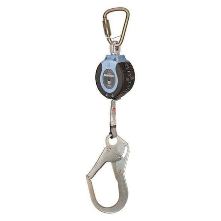 Not Applicable Self-Retracting Lifeline, 6 ft. Length, Carabiner, Steel, 1 Leg(s) MPN:82706SB3