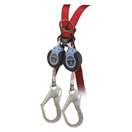 Not Applicable Self-Retracting Lifeline, 6 ft. Length, Carabiner, Steel, 2 Leg(s) MPN:82706TB3