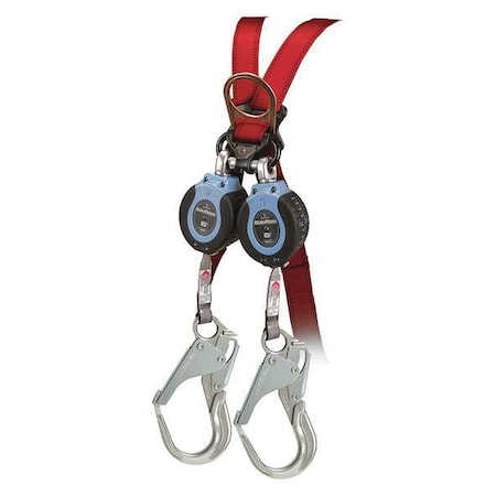 Falcon Self-Retracting Lifeline, 6 ft. Length, Carabiner, Steel, 2 Leg(s), 310 lb. Weight Capacity MPN:82706TB5