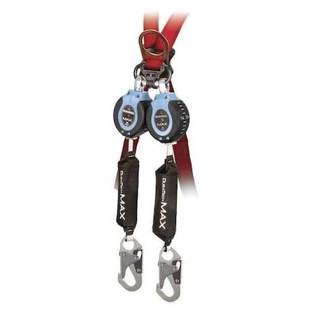 Scorpion Self-Retracting Lifeline, 9 ft. Length, Carabiner, Steel, 2 Leg(s), 310 lb. Weight Capacity MPN:82709TB1