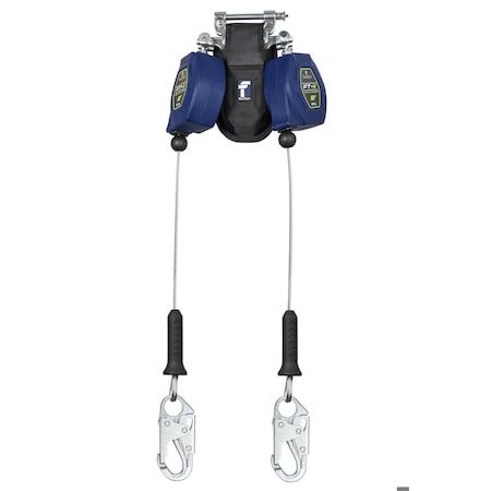 FT-X Self Retracting Lifeline, 8 ft. Length, Quick-Connect, Aluminum, 2 Leg(s) MPN:82808TP1