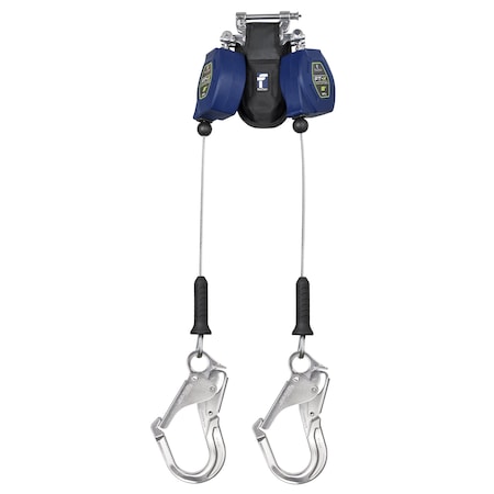 FT-X Self Retracting Lifeline, 8 ft. Length, Quick-Connect, Aluminum, 2 Leg(s) MPN:82808TP5