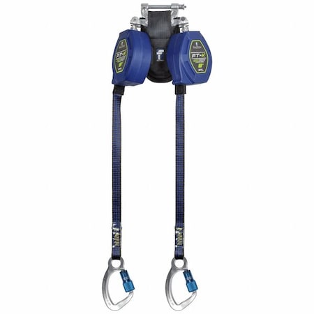 Not Applicable Self-Retracting Lifeline, 8 ft. Length, Quick-Connect, Aluminum, Steel, 2 Leg(s) MPN:84108TP6